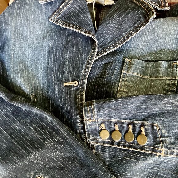 Tailored Denim Jean Jacket - Picture 4 of 5